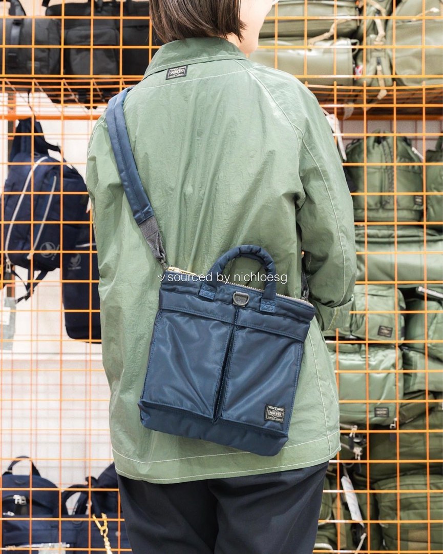 PORTER EXCHANGE TANKER 2WAY HELMET BAG (S), Men's Fashion, Bags