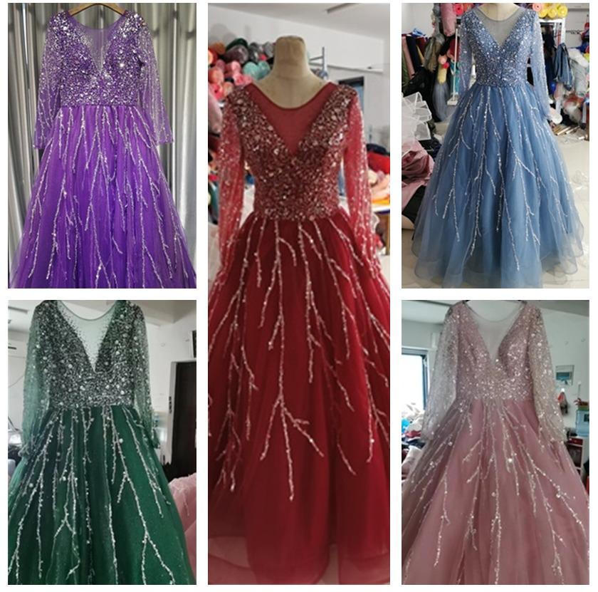 Maroon long sleeve gown outlet