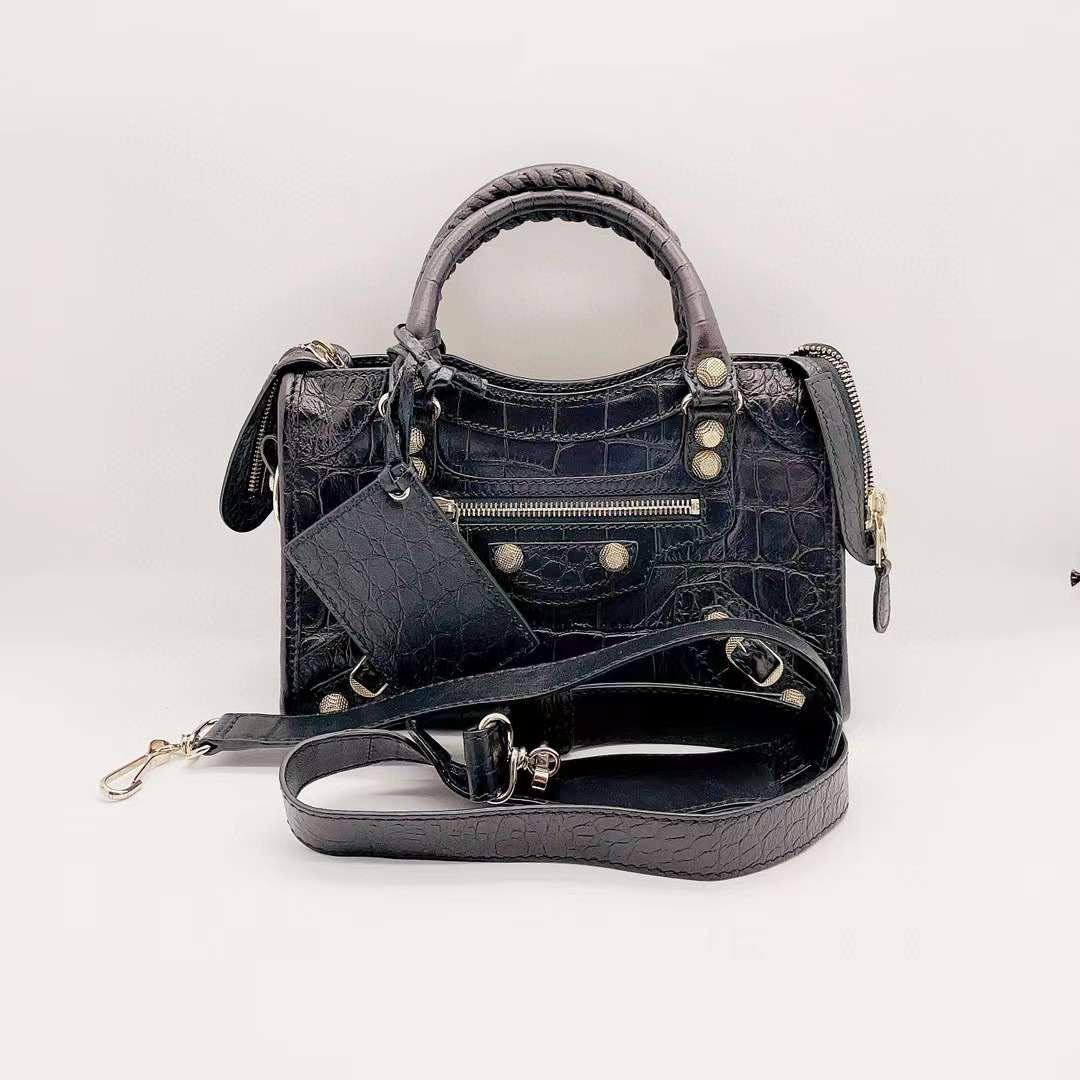 Balenciaga city croc embossed hotsell
