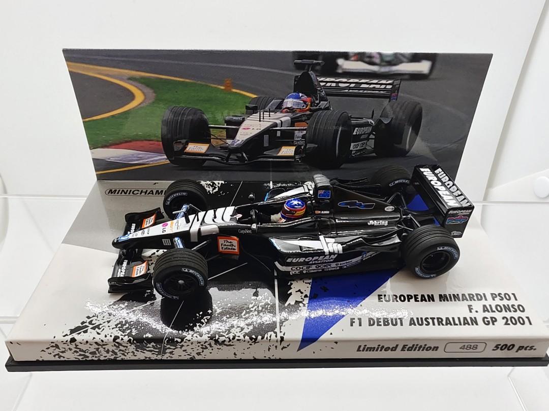 特別版Minichamps 1/43 Minardi F1 PS01 #21 Fernando Alonso Debut - Australian GP  2001, 興趣及遊戲, 玩具 遊戲類- Carousell