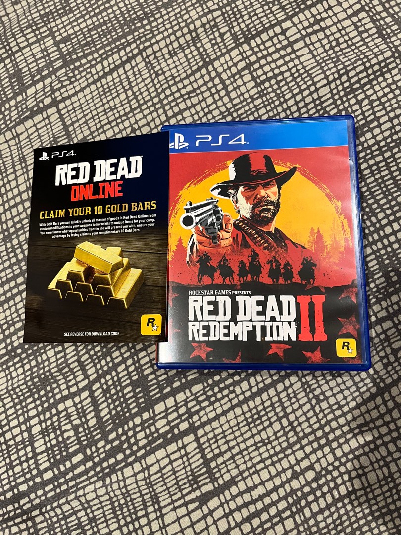 Red Dead Redemption 2 + Gold Bar Code, Video Gaming, Video Games