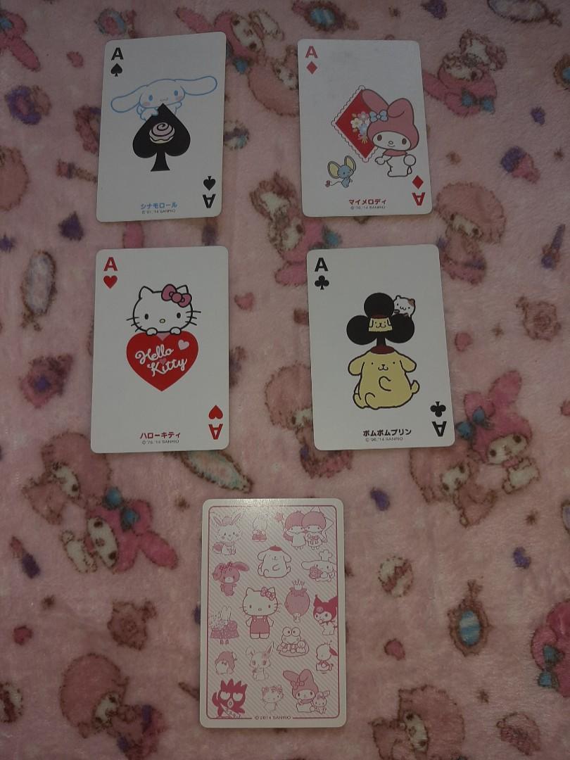 Sanrio Characters Playing Cards Sanrio Original, Hobbies & Toys