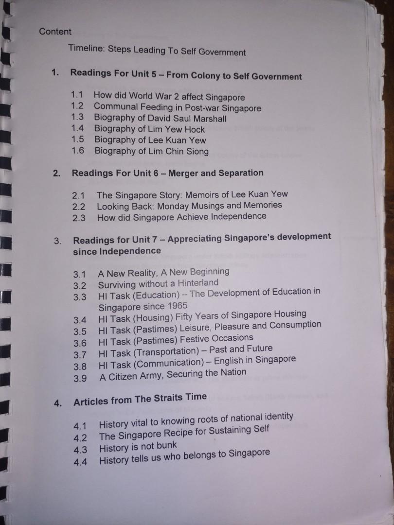 Secondary 2 History Notes