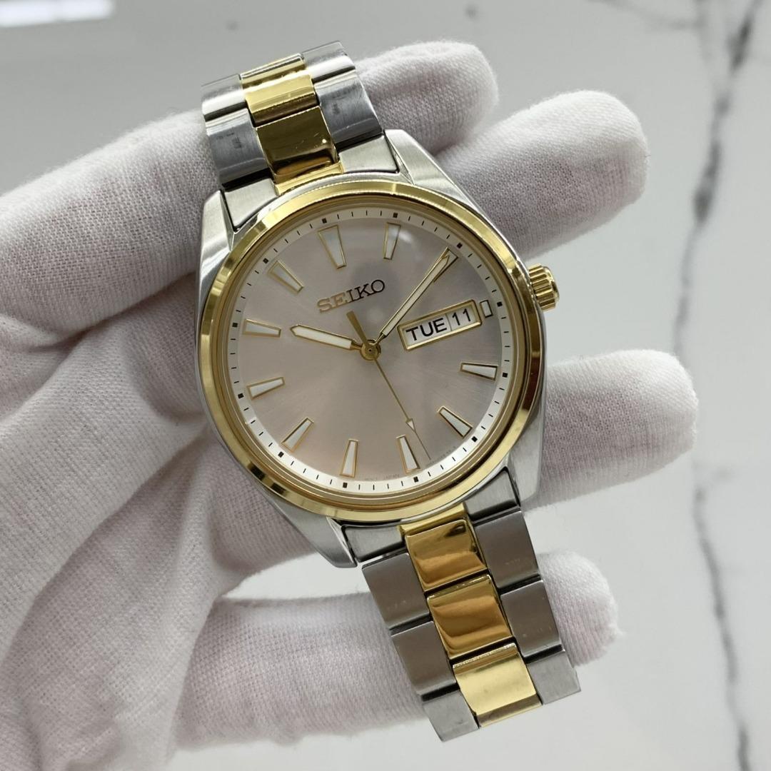 Seiko quartz two tone sale