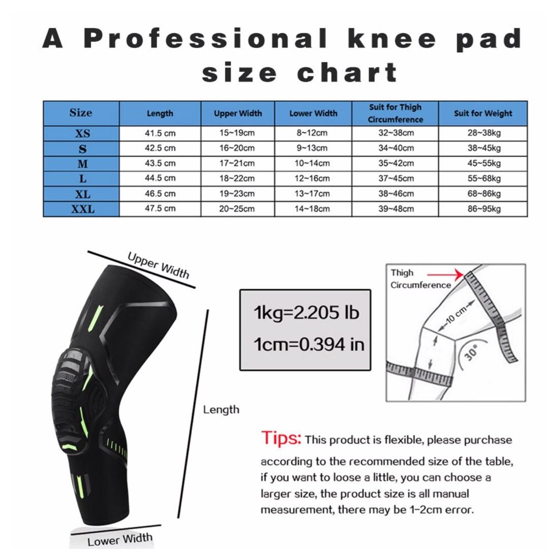 Volleyball Knee Pad Size Chart atelieryuwa.ciao.jp