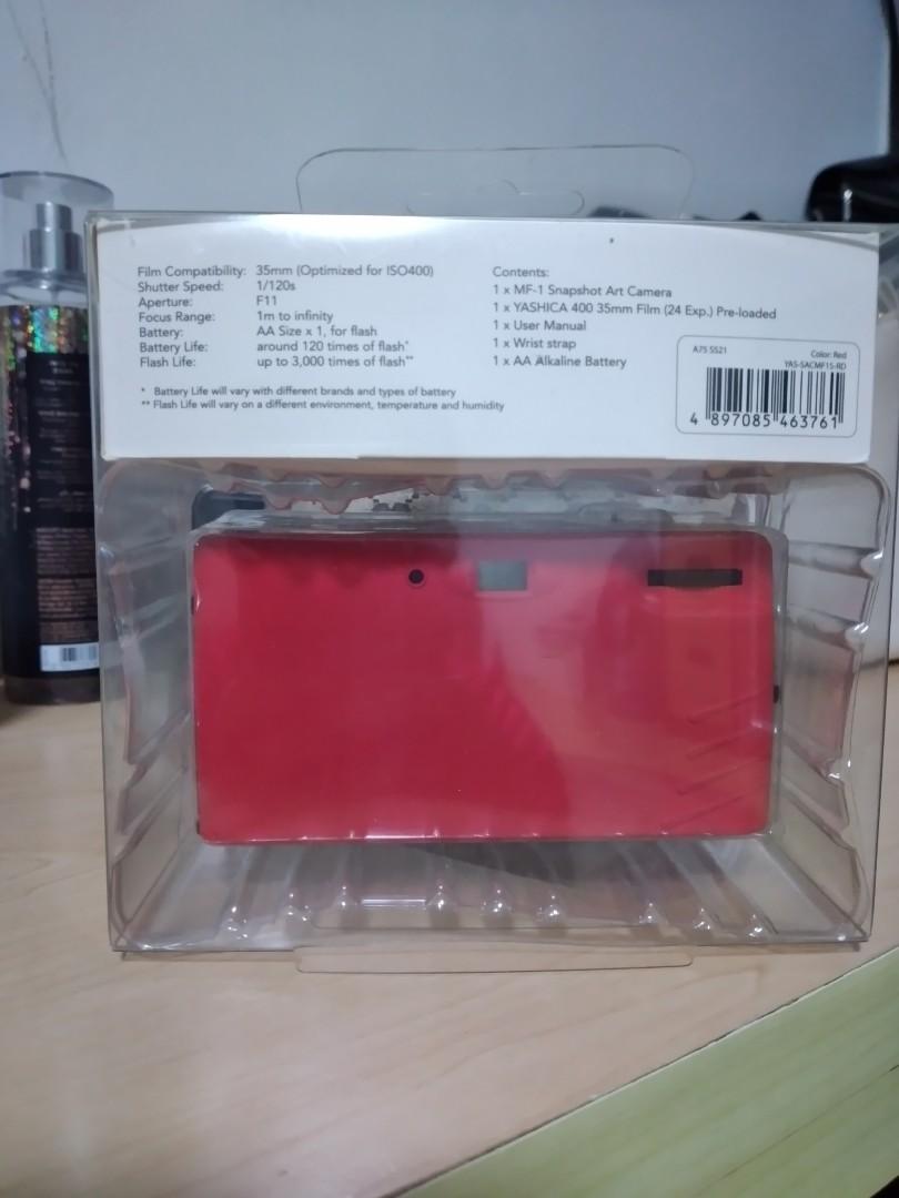 Supreme Yashica MF1 YASSACMF15Red, Photography, Cameras on Carousell