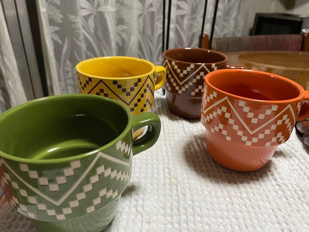 Tabletops Gallery 365 Ceramic Stoneware Mug Set, Furniture & Home Living, Kitchenware