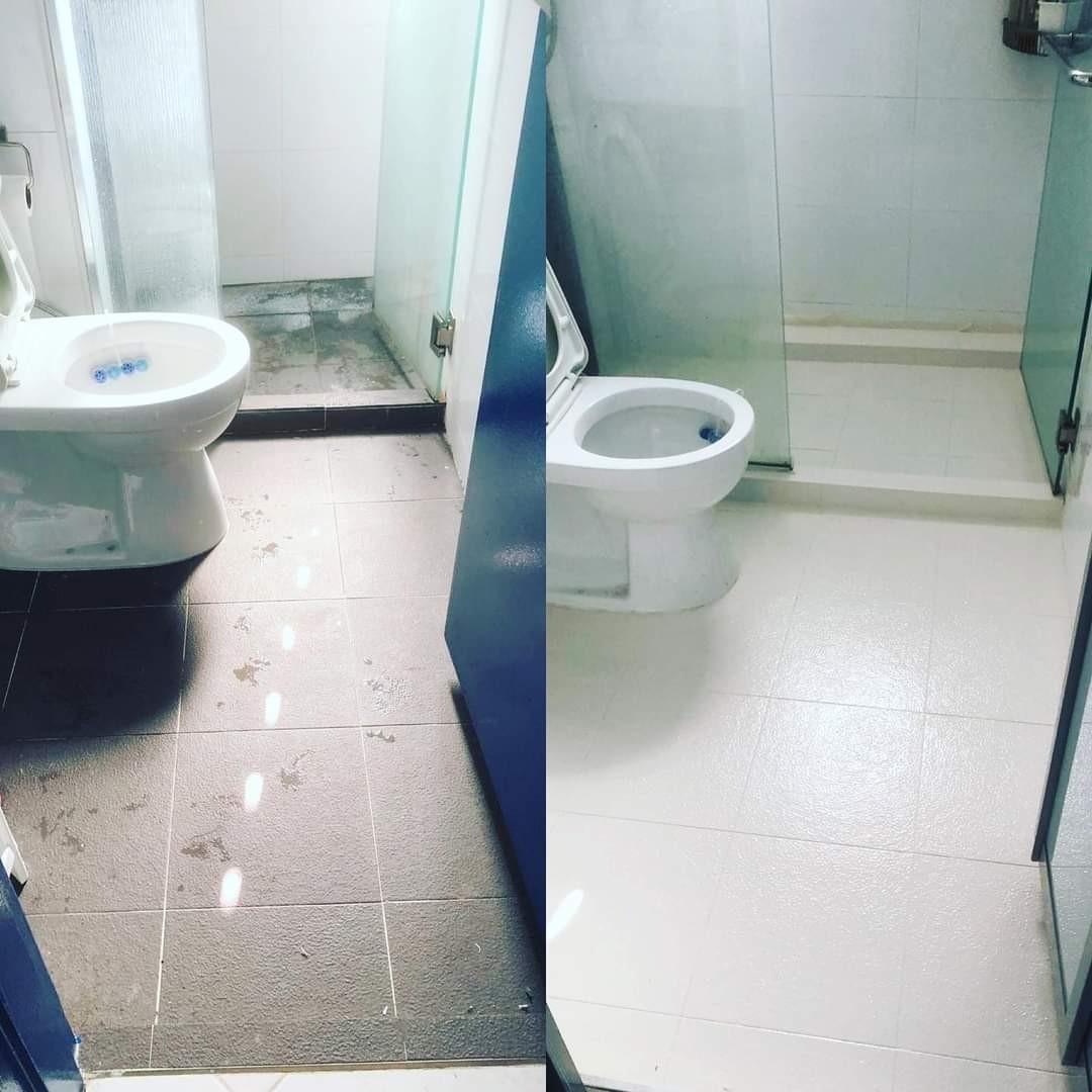 Toilet epoxy, Floor epoxy, House painting, cheap painting, Nippon paint ...