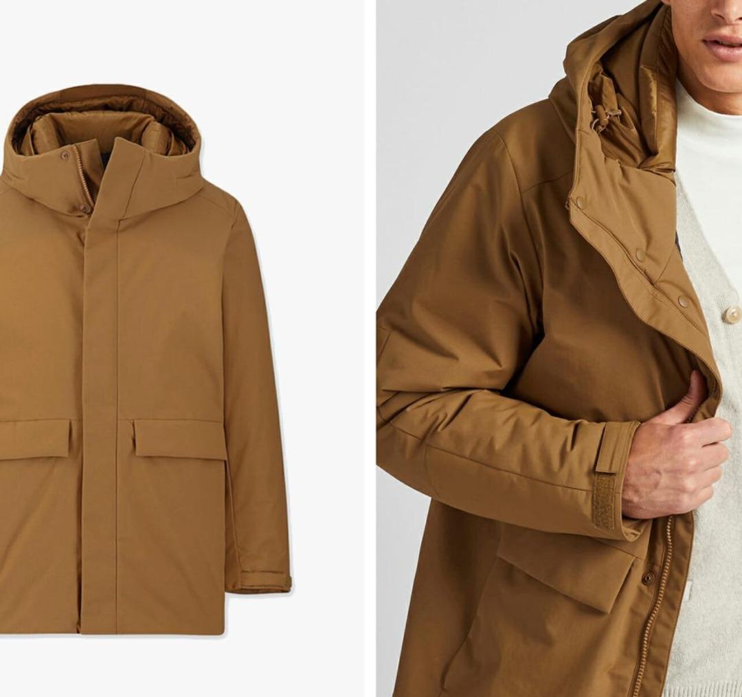 Uniqlo men's hybrid down parka on sale