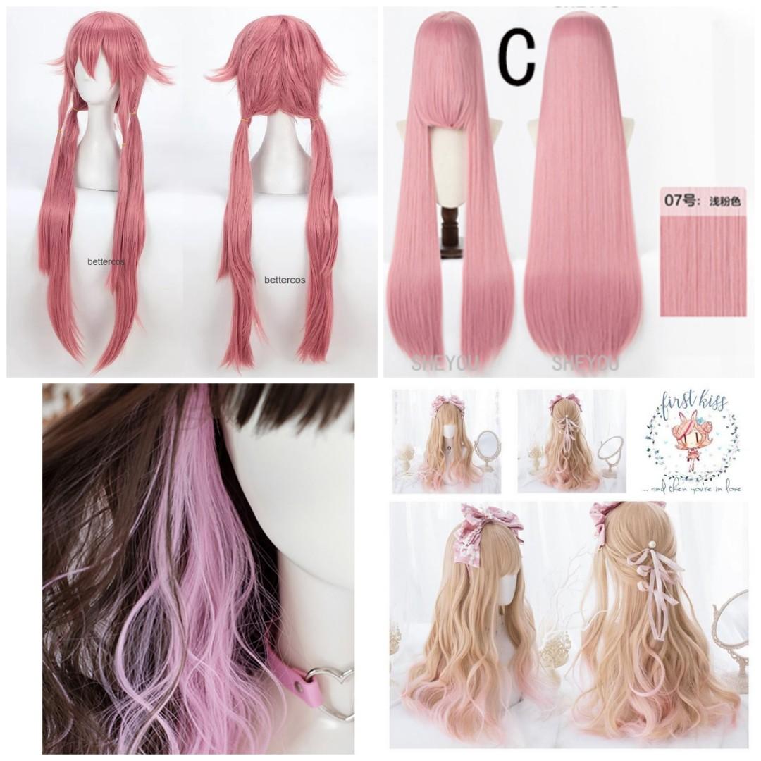 Pink shop yuno wig