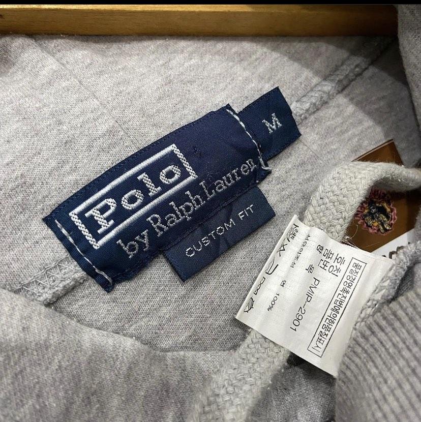 Vintage Pullover Hoodie Polo Ralph Lauren Flag Towel., Fesyen ...