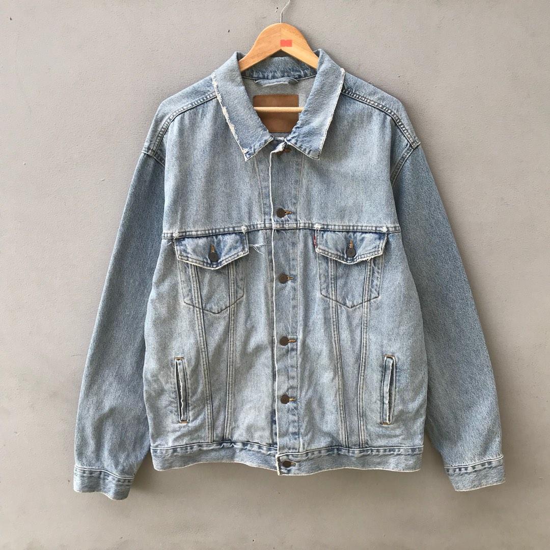 Vtg Levis Trucker Jacket Distressed Size XL, Men's Fashion, Coats, Jackets  and Outerwear on Carousell