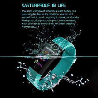Waterproof Smart Watch Fitness Tracker Sports Bluetooth Pedometer Blood Monitor Smart Band Bracelet