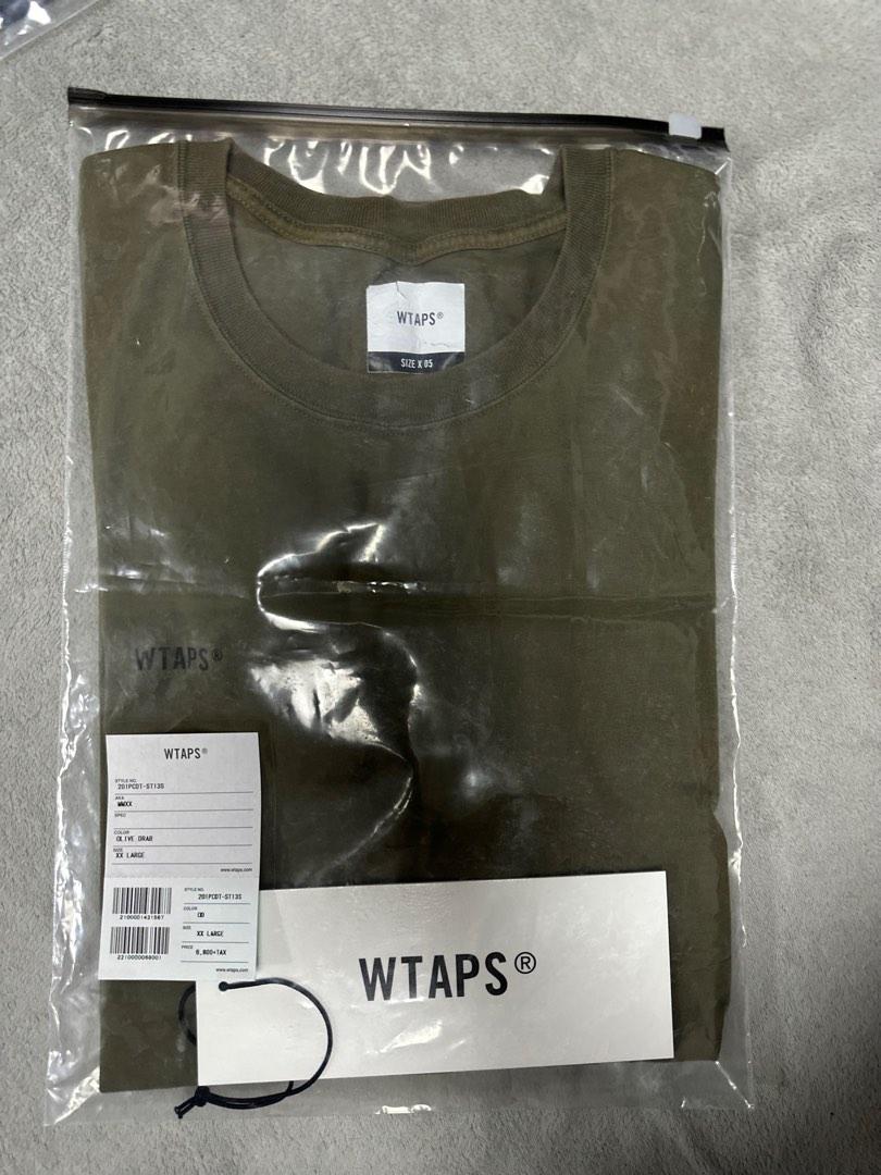 Wtaps “MMXX” Tee Olive size 5, 男裝, 上身及套裝, T-shirt、恤衫、有