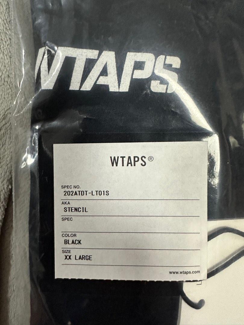 Wtaps “Stencil” LS Tee black Size 5, 男裝, 上身及套裝, T-shirt