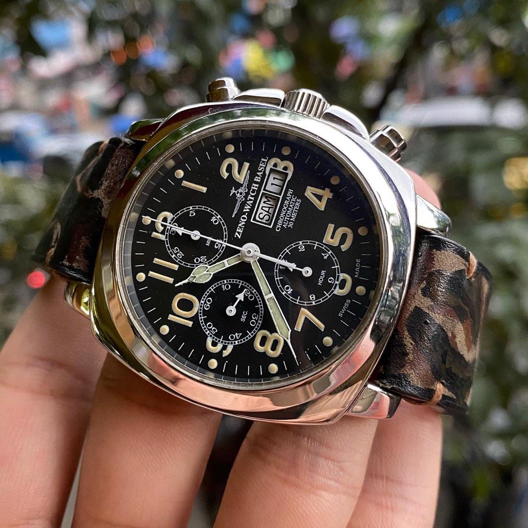 Zeno watch basel sales pilot chronograph 7750