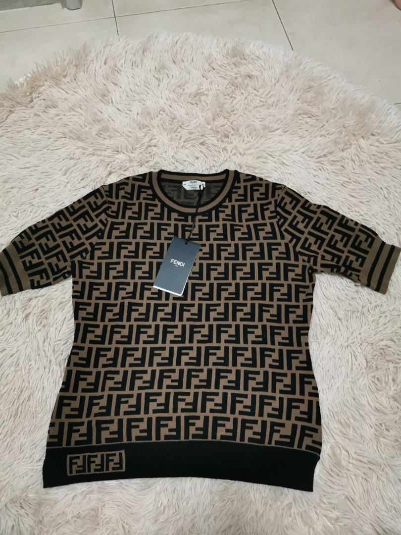 100 Authentic Fendi FF Motif Jumper pullover