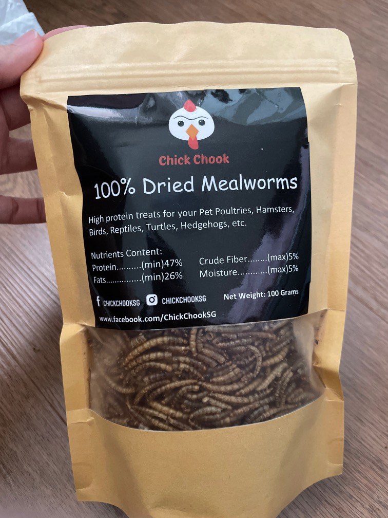 10g dried mealworms, Pet Supplies, Pet Food on Carousell