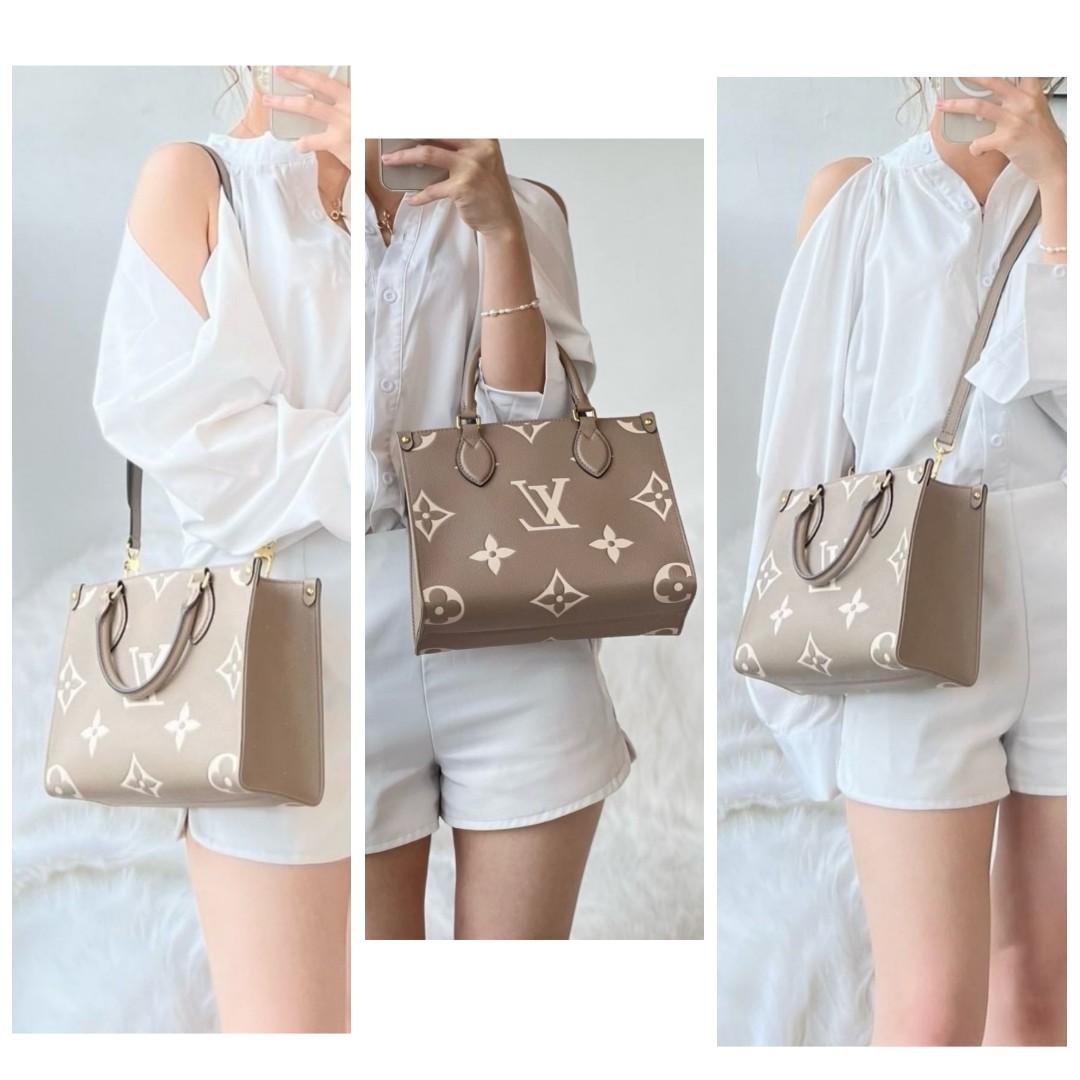 2022 🦄 LOUIS VUITTON PM On the Go OTG PM Size in Dove