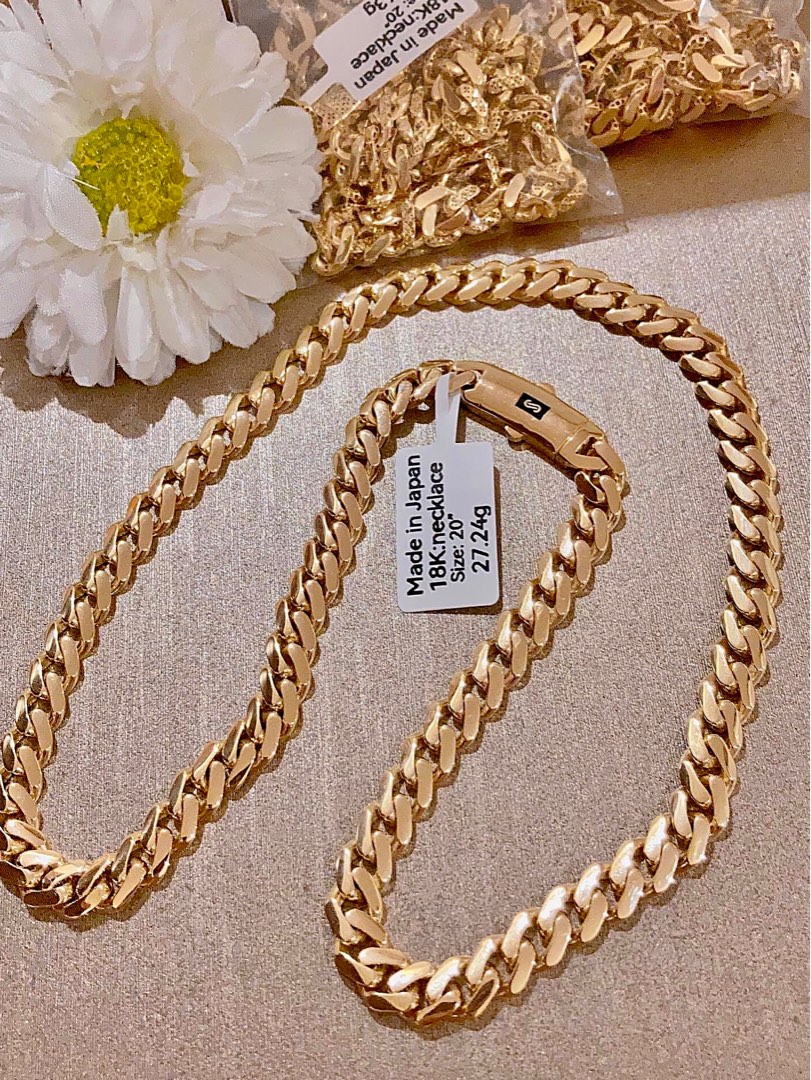 27.24grams 18K Japan Gold Necklace 20", Women's Fashion, Jewelry & Organizers, Necklaces on