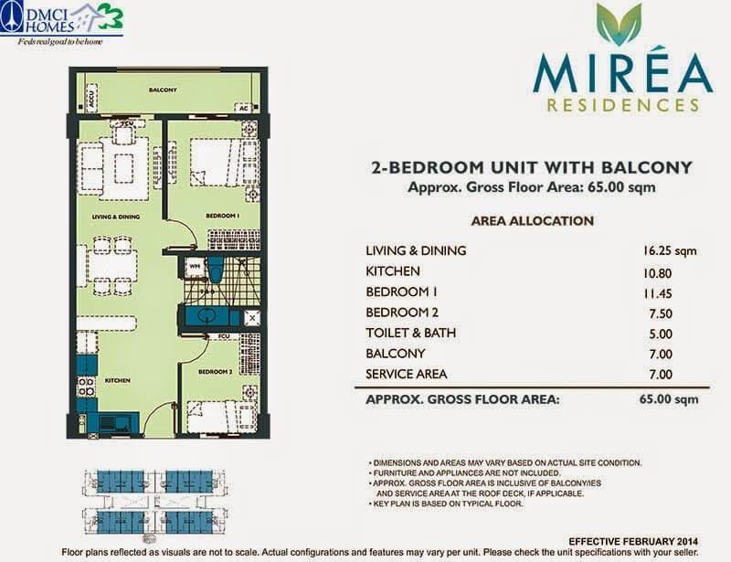 2 Bedroom Unit with Parking For Sale at Mirea Residences Santolan Pasig