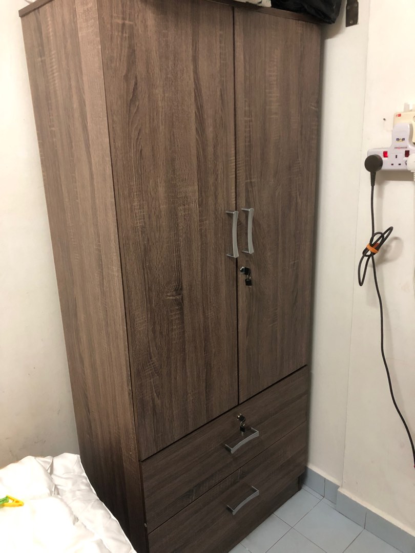 2 Door Wardrobe with lock, Furniture & Home Living, Furniture, Other