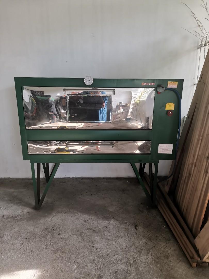 6 Trays Stationary Gas Oven with window glass and FREE 15 Trays cooling