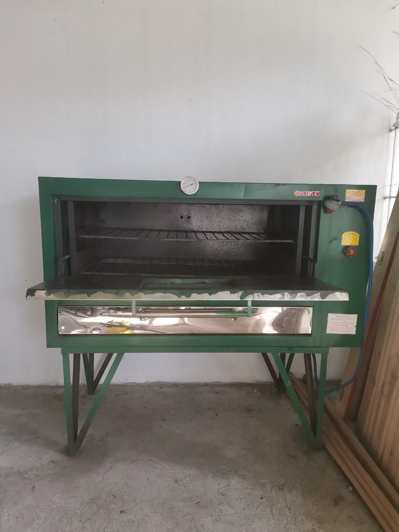 6 Trays Stationary Gas Oven with window glass and FREE 15 Trays cooling