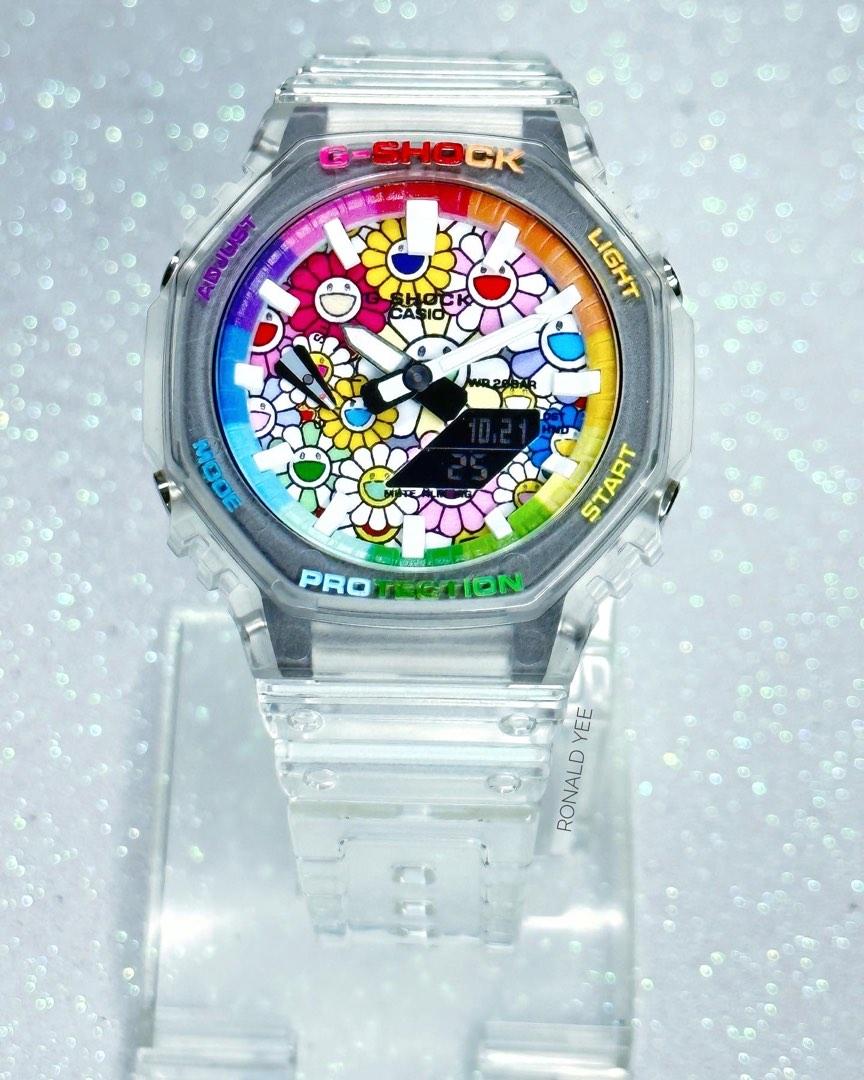 Authentic Jelly CasiOak GA 2100 in custom Takashi Murakami