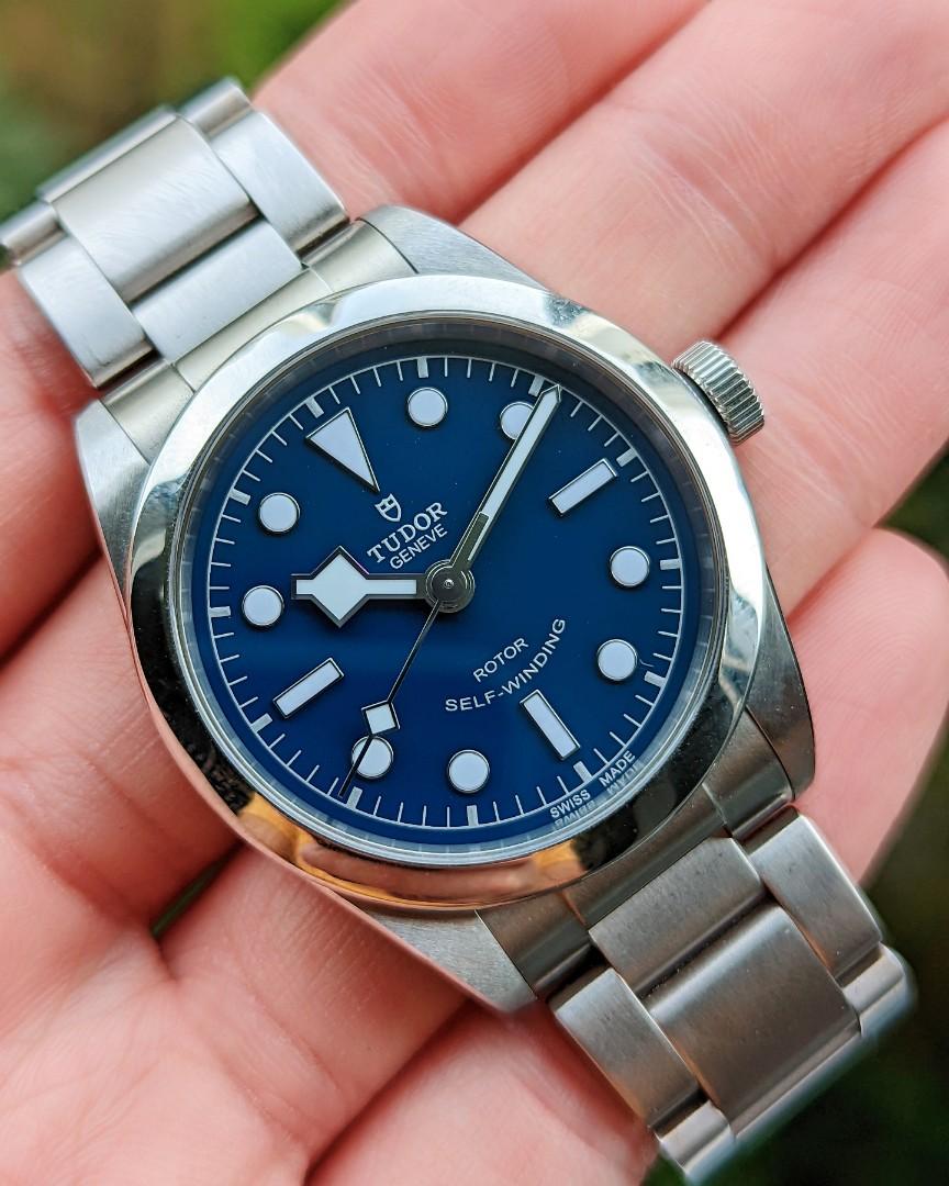 Tudor black 2025 bay 36mm blue