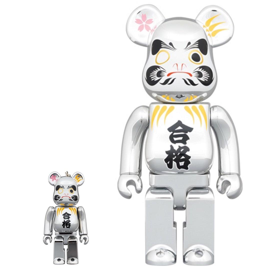 BE@RBRICK 達磨 合格 銀メッキ 100％ 400% 2セット www.tropicalgrupo 