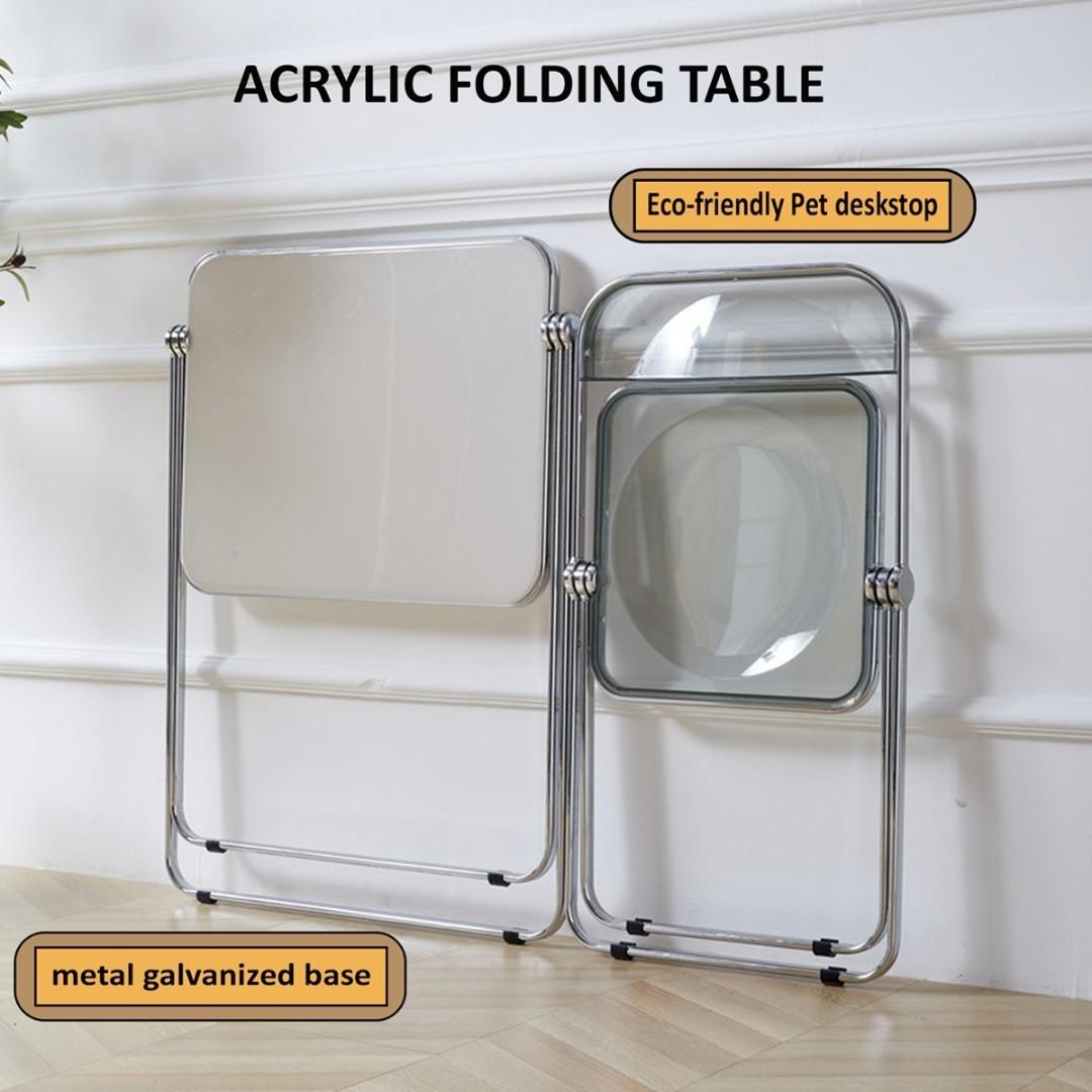 Acrylic Folding Table, Furniture & Home Living, Furniture, Tables
