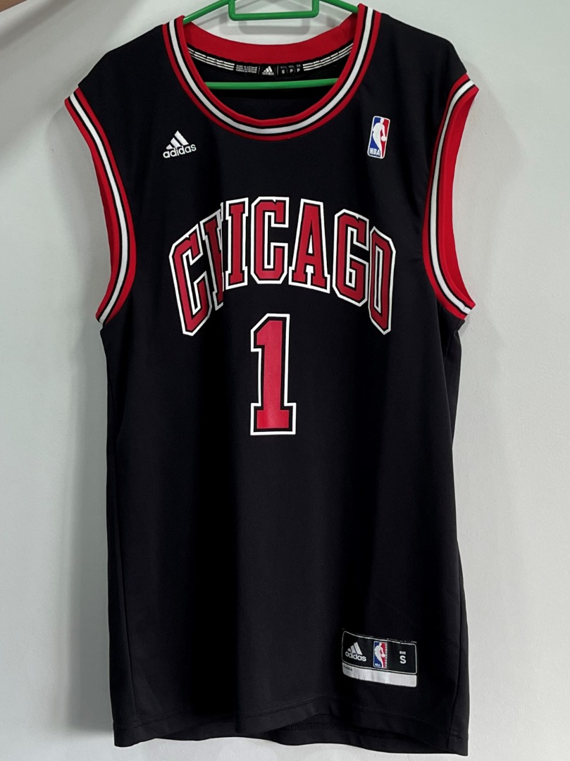 美品Adidas NBA CHICAGO BULLS 1 ROSE Jersey-