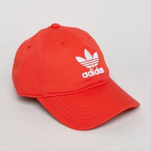 Adidas originals deals cap red