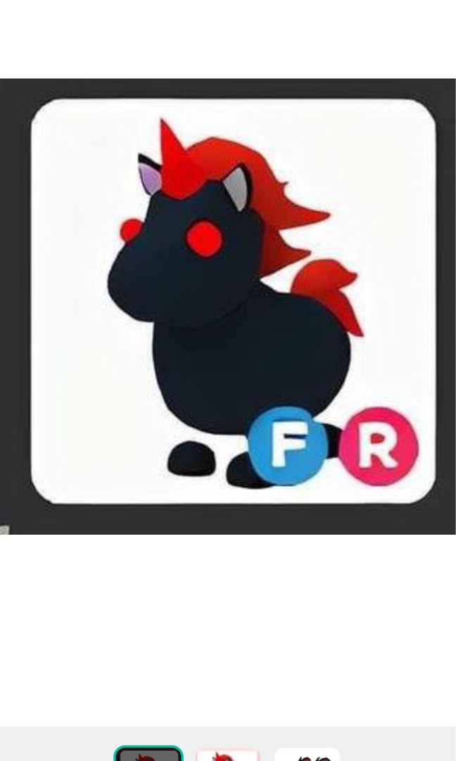 Adopt me Pets FR Evil Unicorn , Video Gaming, Gaming Accessories, In