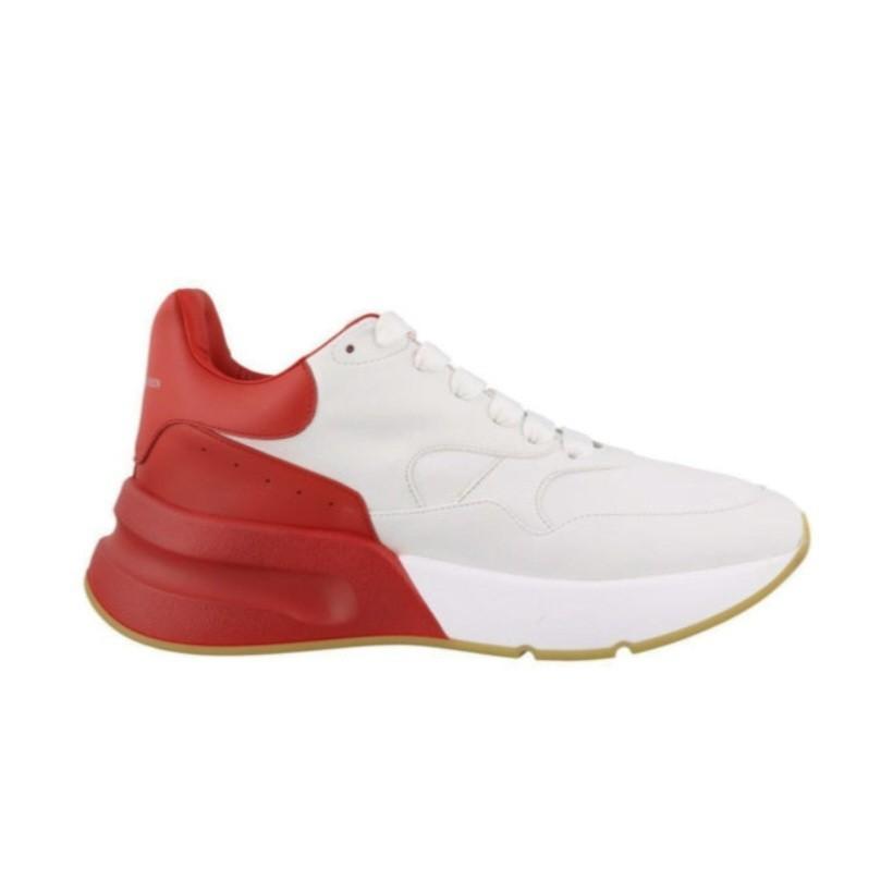 Alexander Mcqueen Runner Oversize Red White Sneakers Men s