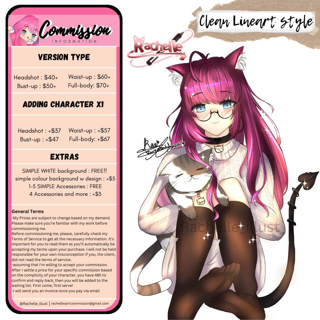 For Hire Commissions open Anime art style  ocfanartgirlboyNsfwfurryecchi  rartstore