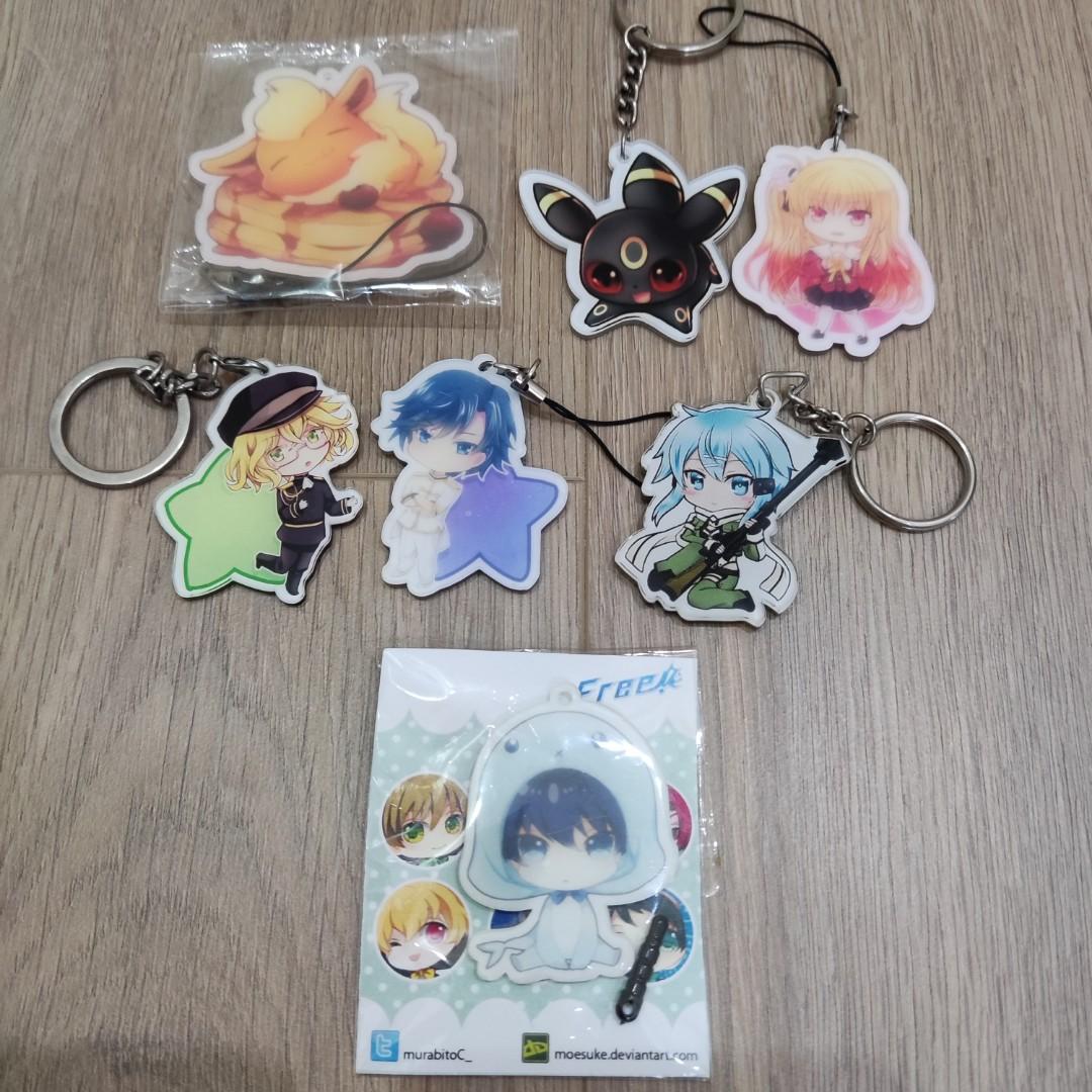 Anime keychains charms FREE! Sword Art Online Shino Pokemon Eevee, Hobbies  & Toys, Memorabilia & Collectibles, Fan Merchandise on Carousell