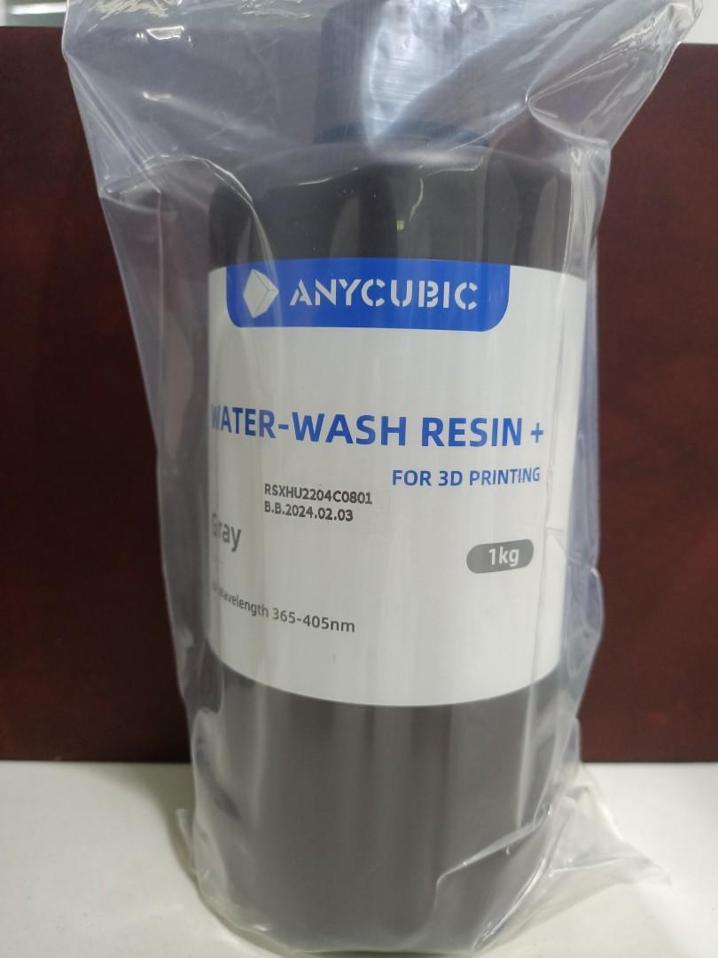 ANYCUBIC Water-Wash Hars 2.0, 3D-Printerhars, Waterbestendig, Anti-Vergeling, Uv-hars, 405 nm, Standaard Fotopolymeerhars, Geringe Geur Voor Alle LCD-3D- Printers,1 kg, 2 stuks