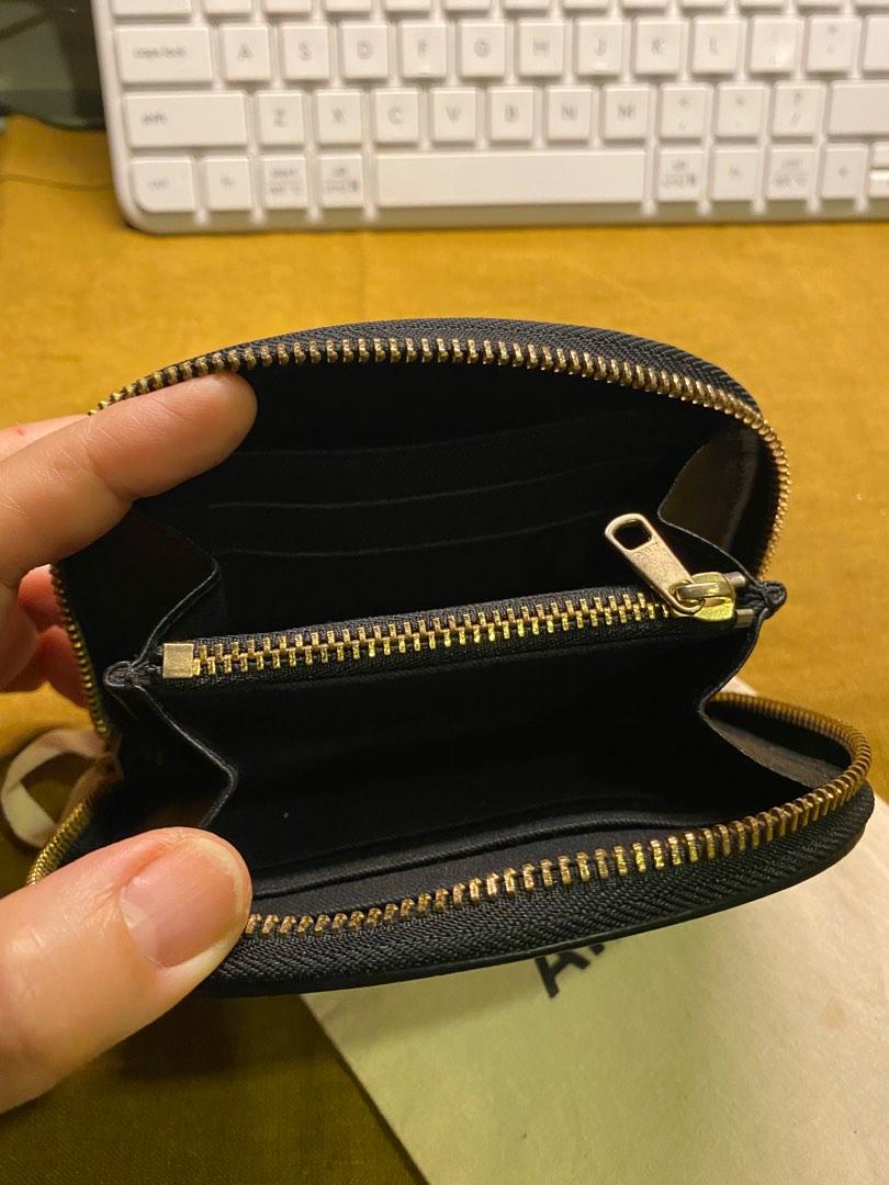 APC half moon wallet in black saffiano leather Women s Fashion Bags Wallets Purses Pouches on Carousell