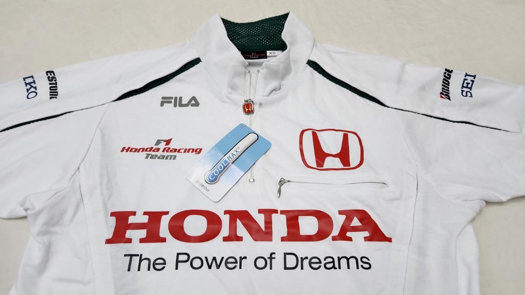 AUTHENTIC Honda F1 Racing Team 2008 FILA Half Zip Collar Shirt Rare NEW