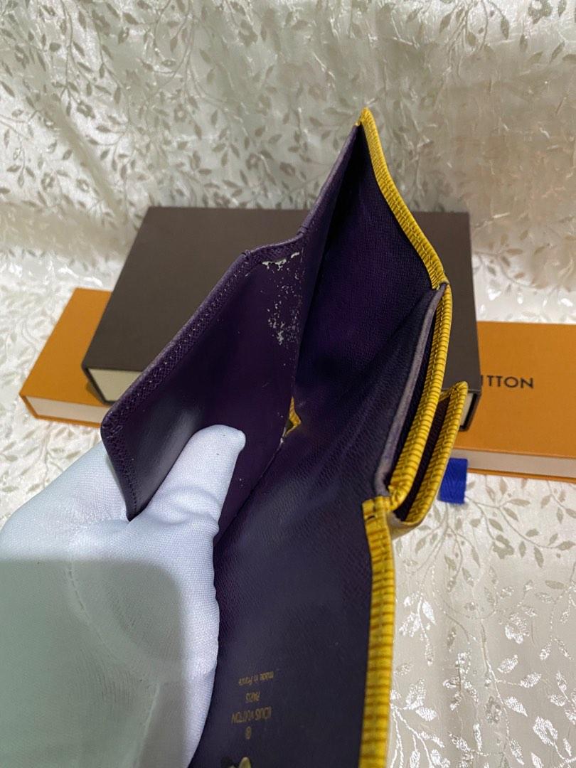 Authentic Louis Vuitton Epi Portefeuille Elise Trifold Yellow