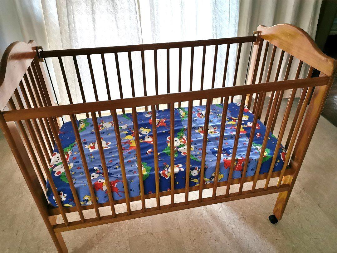 Free Baby cot ( wooden), Babies & Kids, Baby Nursery & Kids Furniture