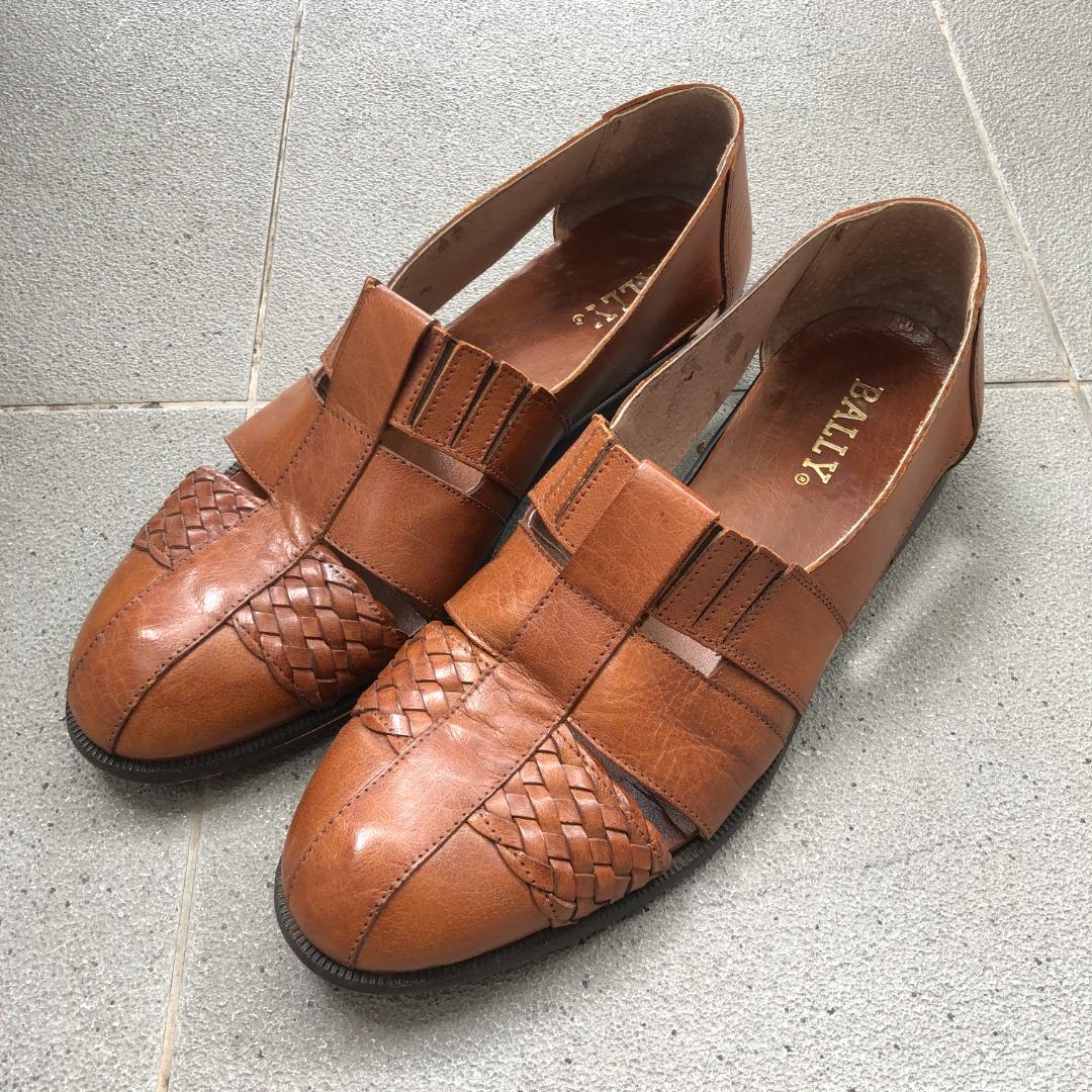 Men's bally outlet leather sandals