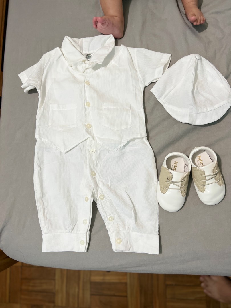 Baptismal Christening Clothes for baby boy 12 months, Babies & Kids