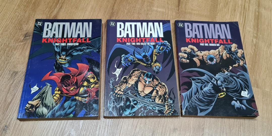 Batman Knightfall Complete Soft Covers, Hobbies & Toys, Books & Magazines,  Comics & Manga on Carousell