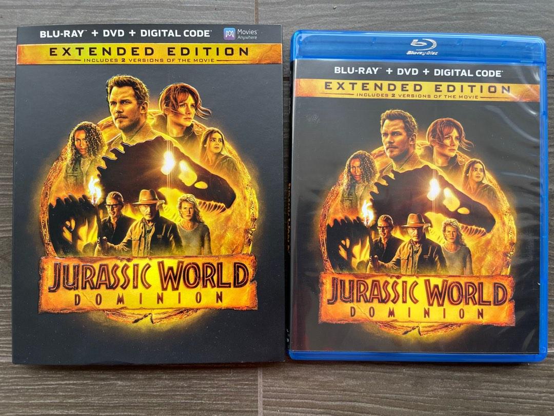 Blu-Ray + DVD : Jurassic World Dominion (Extended Edition - 2 versions of  movie)
