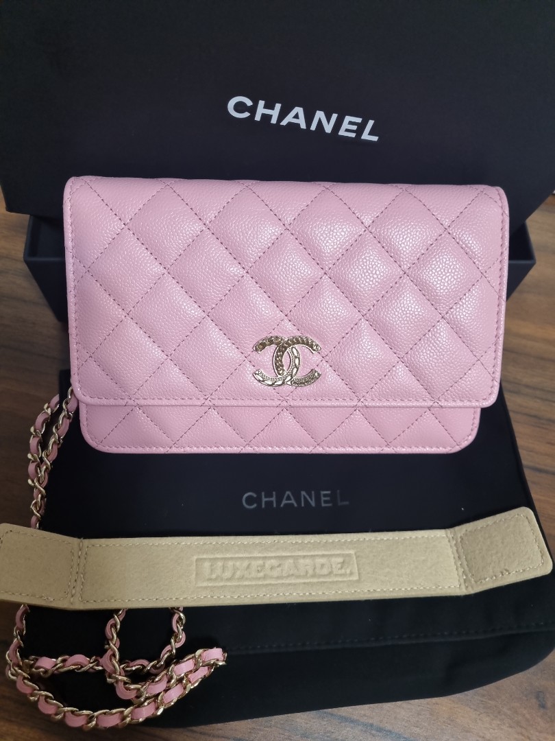 22k Chanel WOC wallet on chain, Luxury, Bags & Wallets on Carousell