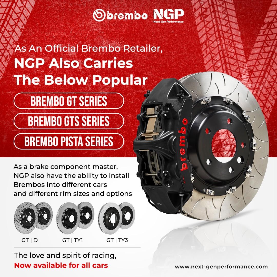 [MEGA SALE]Brembo GT6 Original 6 Pot Big Brake Kit , AMG, M3, M5, RS4, RS5, RS7, Lexus, G20, G30,F10, BMW, Audi, Mercedes, Honda, Toyota, Mazda, Mini, Mitsubishi, Volkswagen BBK (Category: Accessories) located in Singapore. Submitted by next-genperformance (Listing ID 1192052439, Image 2). Description: Special Launch Price ! Brembo GTM6 for sale GTS / PISTA available as well upon enquiry Our brake package comes with 1)Original Brembo Grand Turism