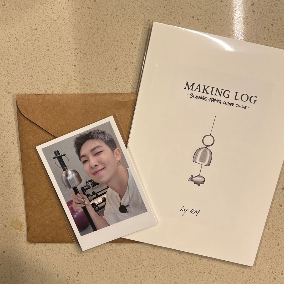 BTS Artistmade Collection by RM Bungeoppang Wind Chime Making Log